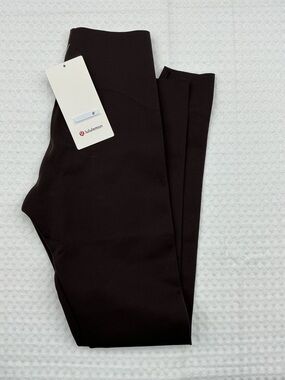 lululemon glow up shr tight 28” brown